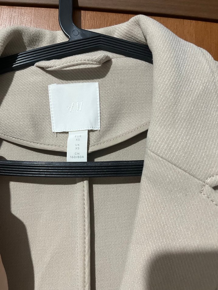 Kadın Bej Düğmeli Midi Kaban - Görsel 4