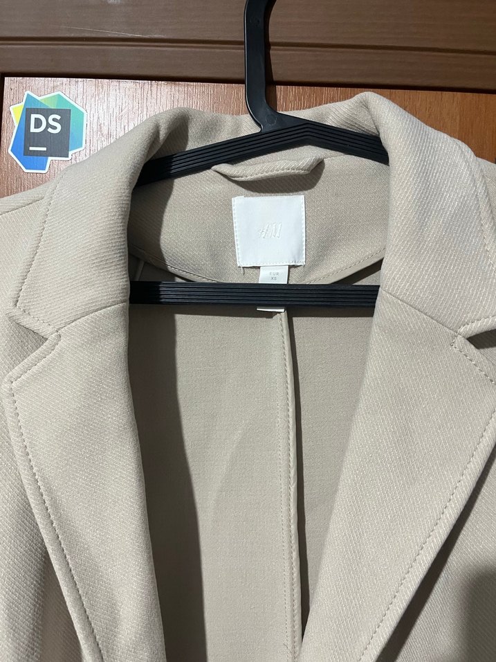 Kadın Bej Düğmeli Midi Kaban - Görsel 3