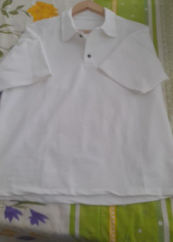 Erkek Beyaz Kısa Kollu Polo Tişört - Görsel 5