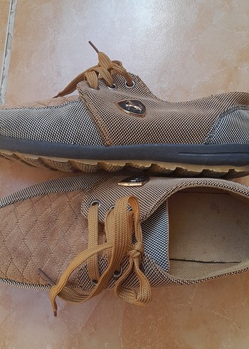 Bej Keten Bağcıklı Erkek Günlük Ayakkabı - Görsel 6