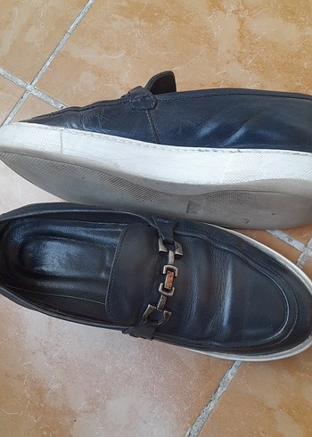 Mavi  Deri Erkek Klasik Ayakkabı. - Görsel 7