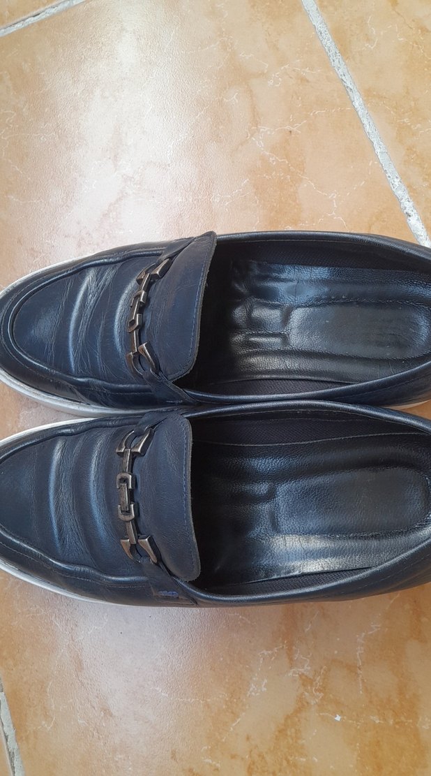 Mavi  Deri Erkek Klasik Ayakkabı. - Görsel 2