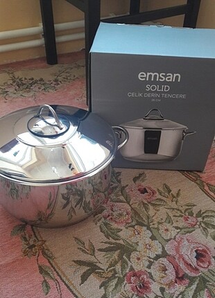 EMSAN SOLID 26CM 5 LT ÇELIK TENCERE