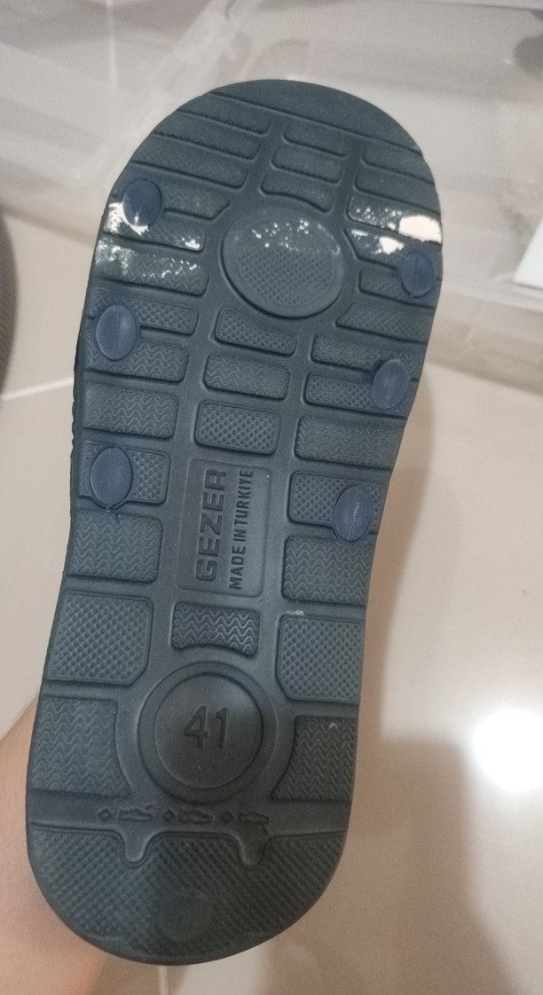 Mavi Baskılı Erkek Kaydırmaz Terlik - Görsel 4