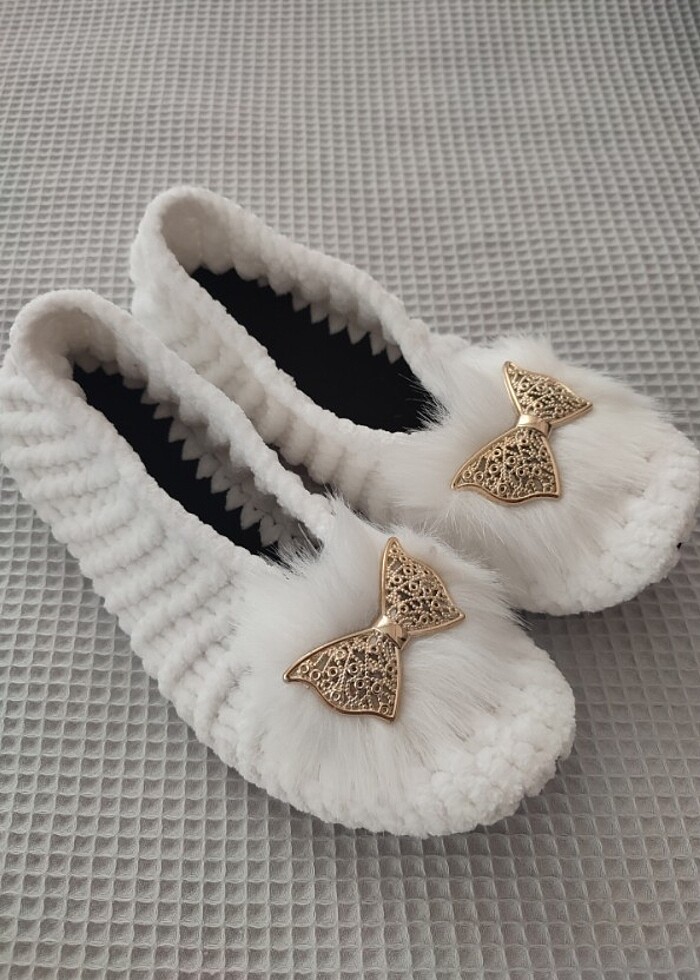 Çeyizlik Kadife Patik - Görsel 2