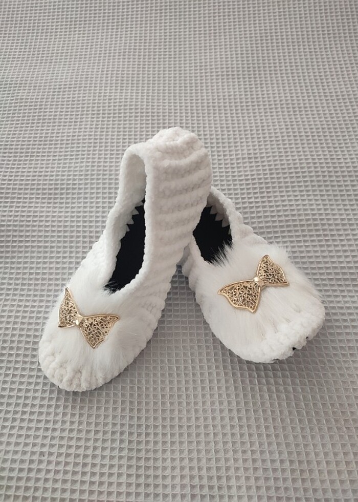 Çeyizlik Kadife Patik - Görsel 4