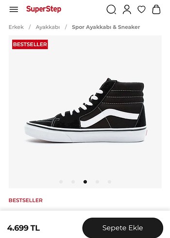 38 Beden Vans sneaker