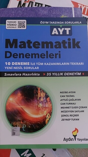 Matematik ayt deneme aydın yayınları 