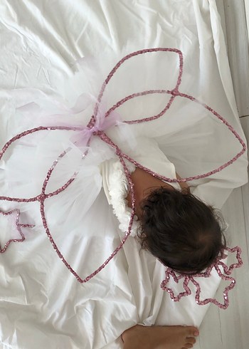 Nakışlı Pembe Fiyonk Saç Aksesuarı Seti - Görsel 5