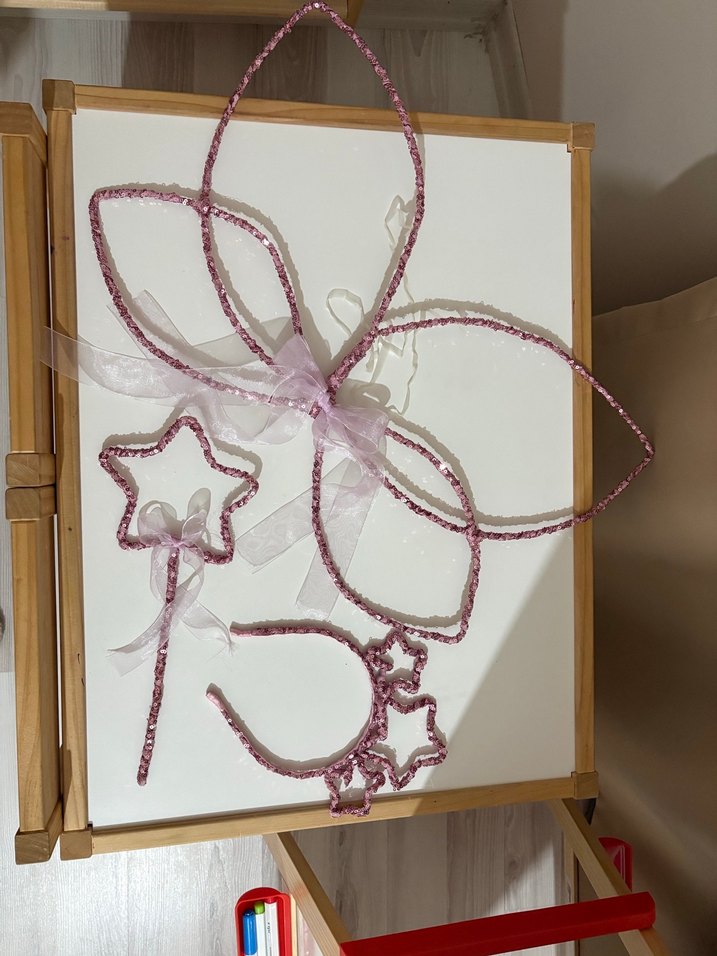 Nakışlı Pembe Fiyonk Saç Aksesuarı Seti - Görsel 3