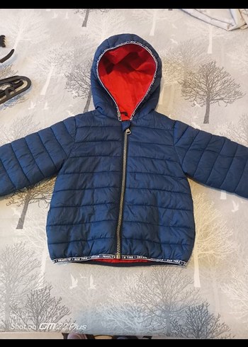 Erkek Çocuk Kapüşonlu Lacivert Mont - Görsel 6