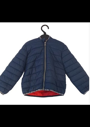 Erkek Çocuk Kapüşonlu Lacivert Mont - Görsel 2