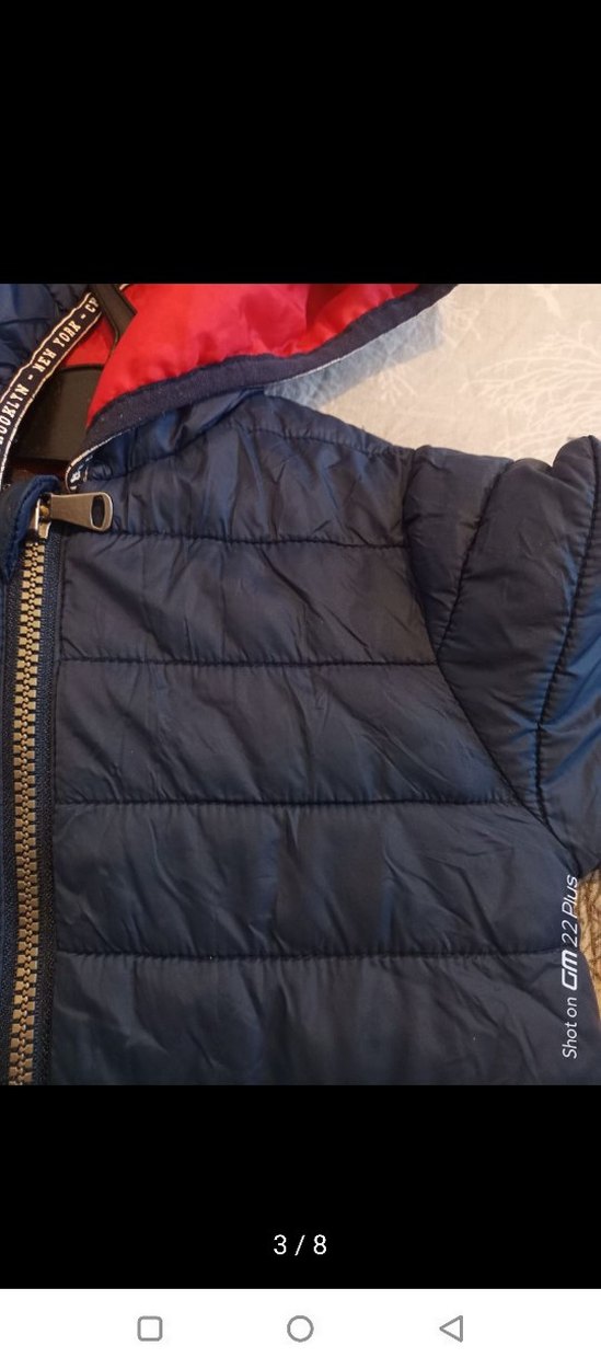 Erkek Çocuk Kapüşonlu Lacivert Mont - Görsel 3