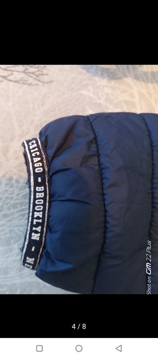 Erkek Çocuk Kapüşonlu Lacivert Mont - Görsel 4