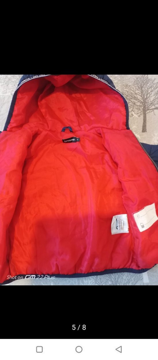 Erkek Çocuk Kapüşonlu Lacivert Mont - Görsel 5