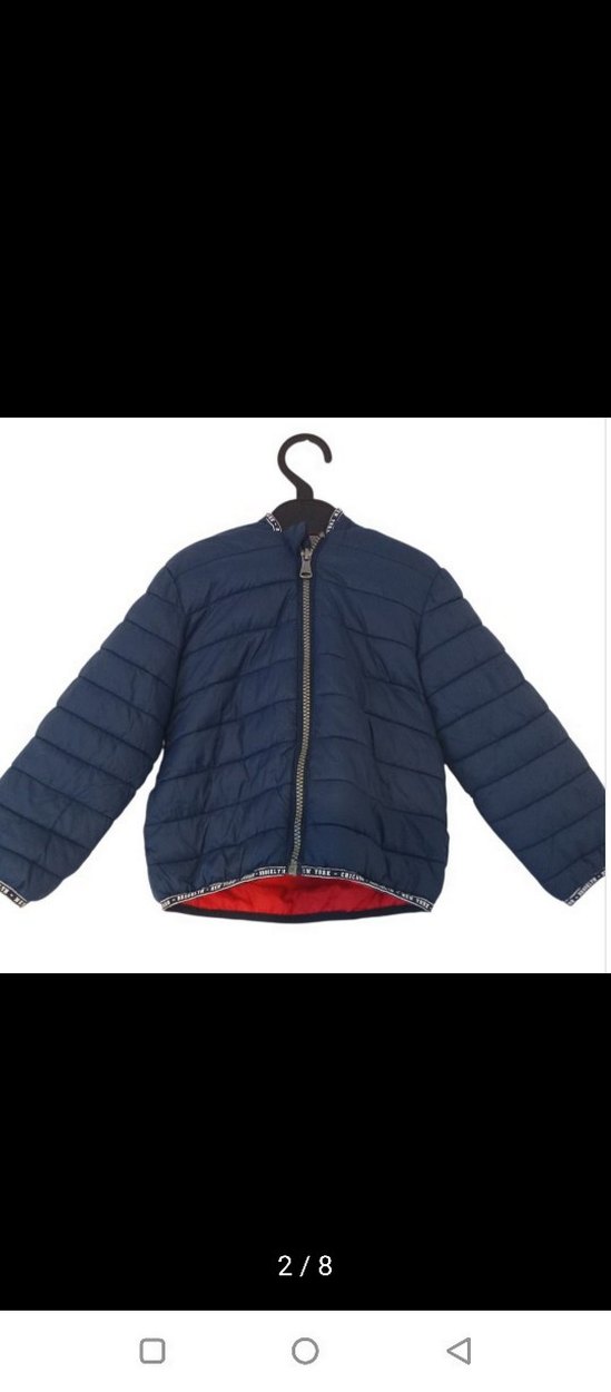 Erkek Çocuk Kapüşonlu Lacivert Mont - Görsel 2