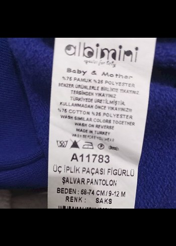 Bebek şalvar  eşofman altı kışlık - Görsel 6