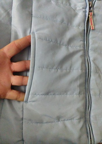 Gri Fermuarlı Kiz çocuk Kolsuz şişme Yelek - Görsel 4