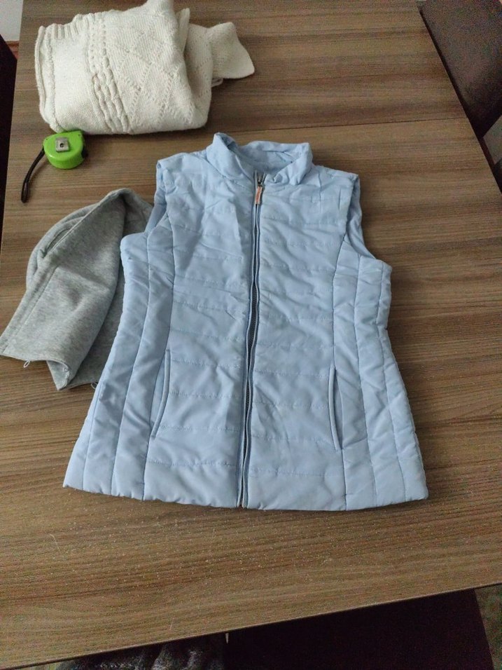 Gri Fermuarlı Kiz çocuk Kolsuz şişme Yelek - Görsel 3