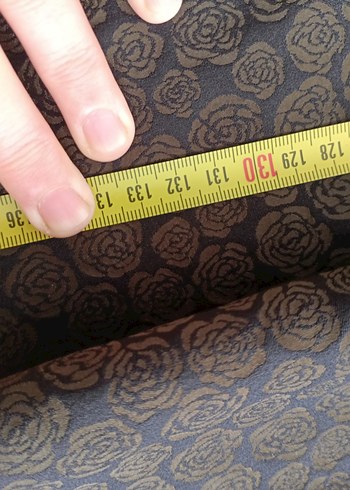 Uzun Kollu  halı jakar kumaş Elbise - Görsel 12