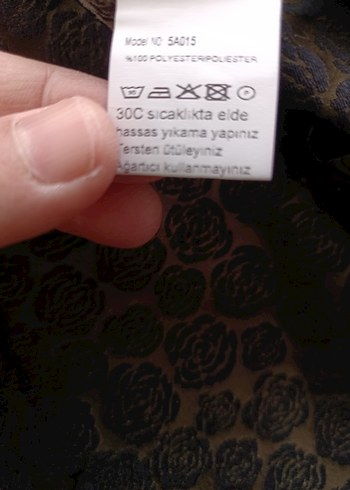 Uzun Kollu  halı jakar kumaş Elbise - Görsel 14