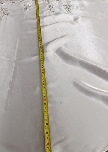 İşlemeli Beyaz gelinlik Örtü - Görsel 9