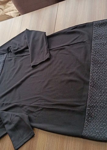 Uzun Kollu Siyah Gotik Elbise - Görsel 2