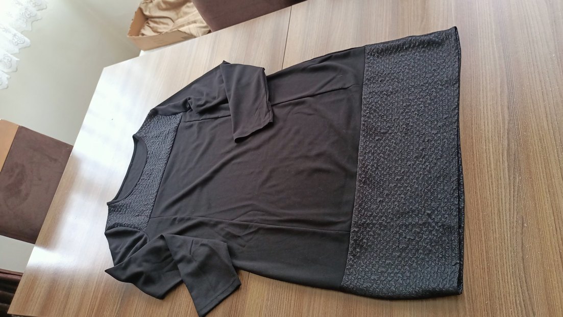 Uzun Kollu Siyah Gotik  Elbise - Görsel 2