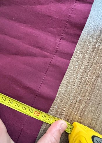 Bordo Uzun Kadın Düğmeli marka trençkot - Görsel 8