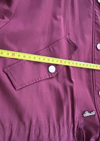 Bordo Uzun Kadın Düğmeli marka trençkot - Görsel 7