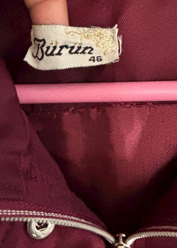 Bordo Uzun Kadın Düğmeli marka trençkot - Görsel 4