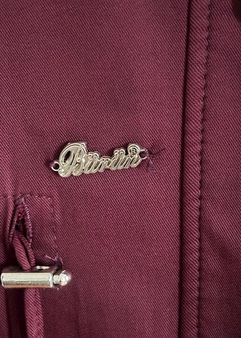 Bordo Uzun Kadın Düğmeli marka trençkot - Görsel 3