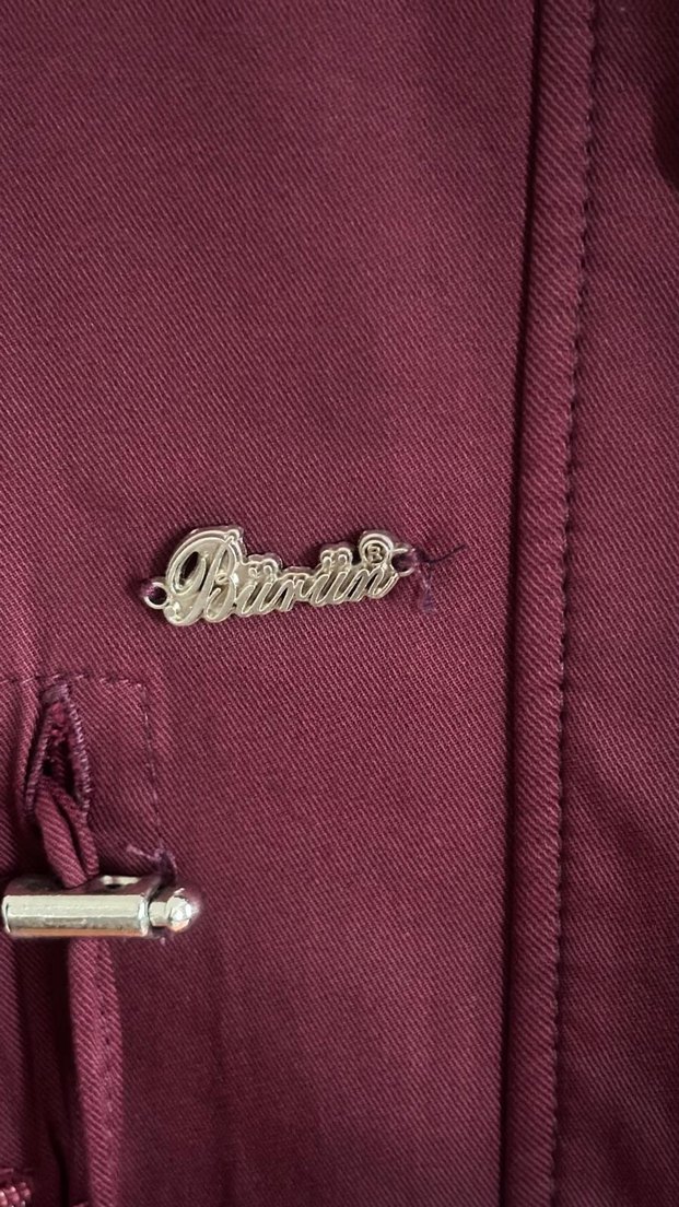 Bordo Uzun Kadın Düğmeli marka trençkot - Görsel 3