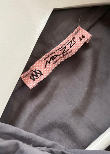 Gri Kadın Uzun Trençkot Kemerli Rahat Kesim - Görsel 10