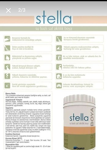 Bianca Stella Şeffaf İpek Mat Vernik ve boya - Görsel 10