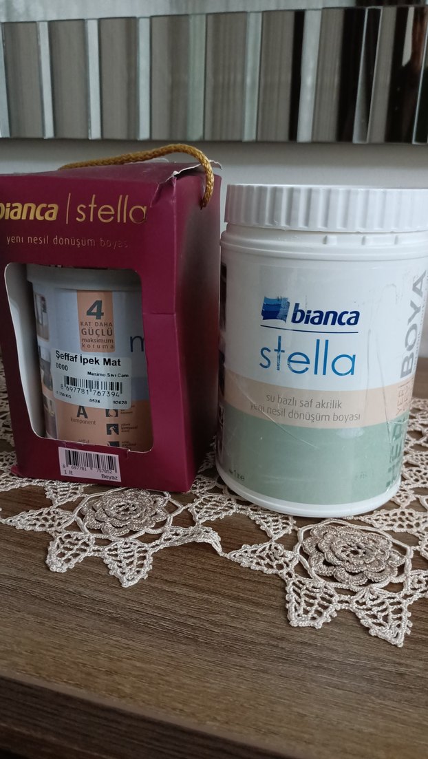 Bianca Stella Şeffaf İpek Mat Vernik ve boya - Görsel 2