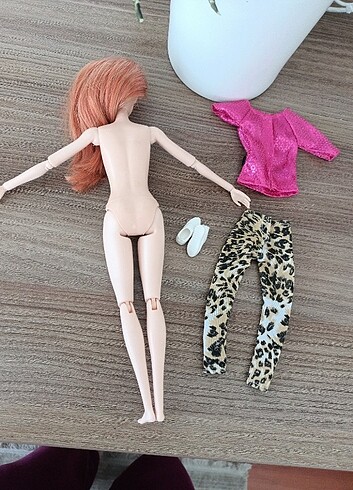 2015 mattel eklemli kızıl Barbie - Görsel 7