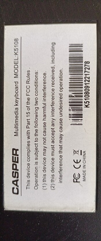 Orijinal Casper klavye - Görsel 6