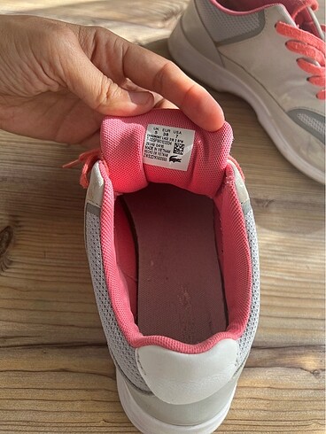 38 Beden pembe Renk Lacoste Spor Ayakkabi