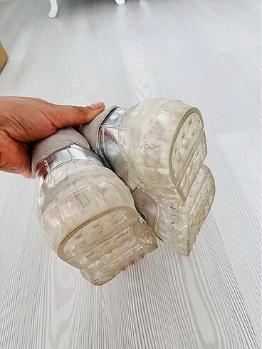 37 Beden ten rengi Renk Marjin Gümüş Kadın Adiro Sneaker