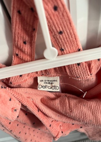 Kız Bebek Pembe Triko Tulum - Görsel 2