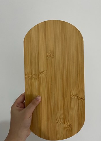 Parlak Bej Bambu sunum tabağı - Görsel 2