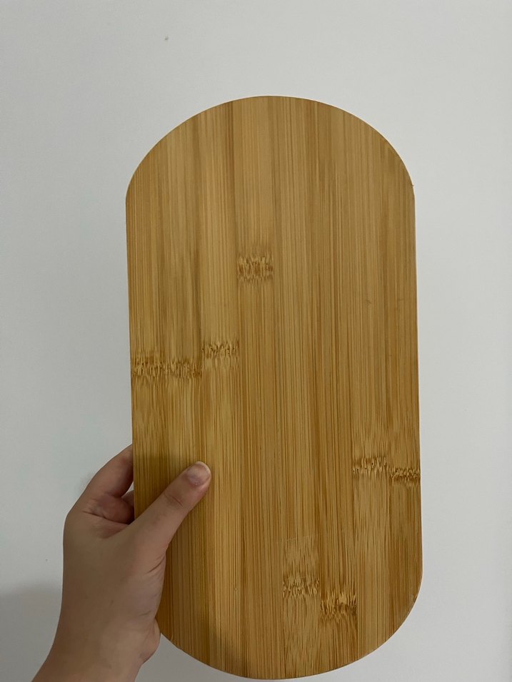 Parlak Bej Bambu sunum tabağı - Görsel 2