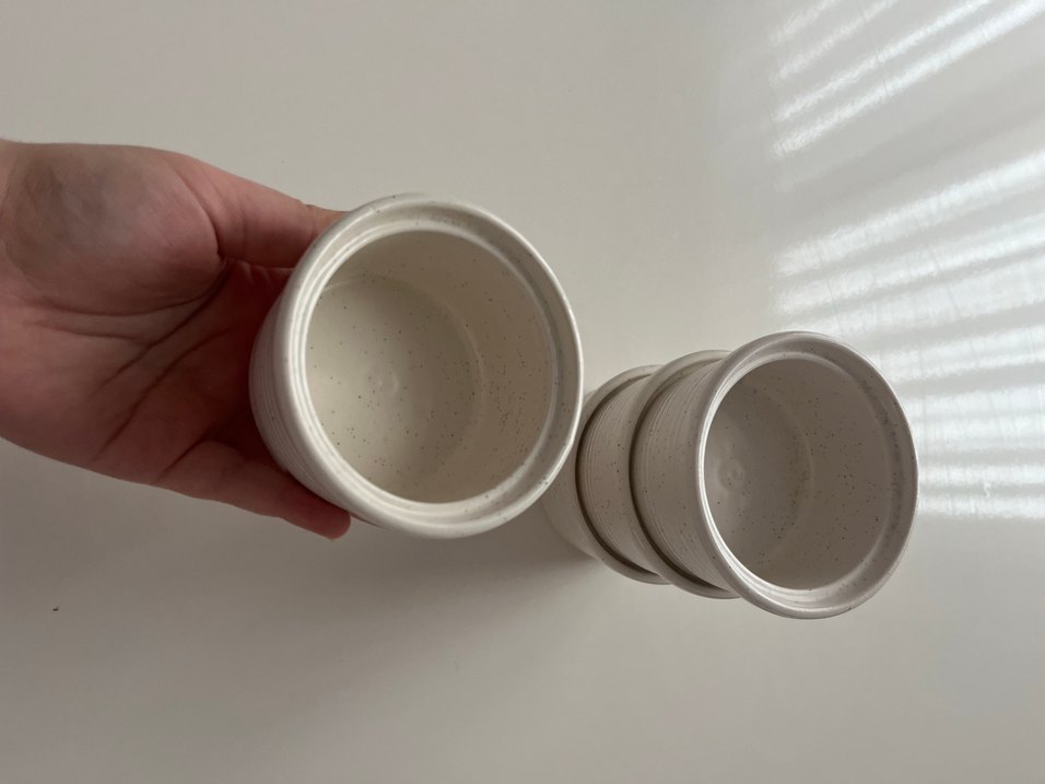 Beyaz Seramik Küçük Saklama Kapları suffle kabı - Görsel 2