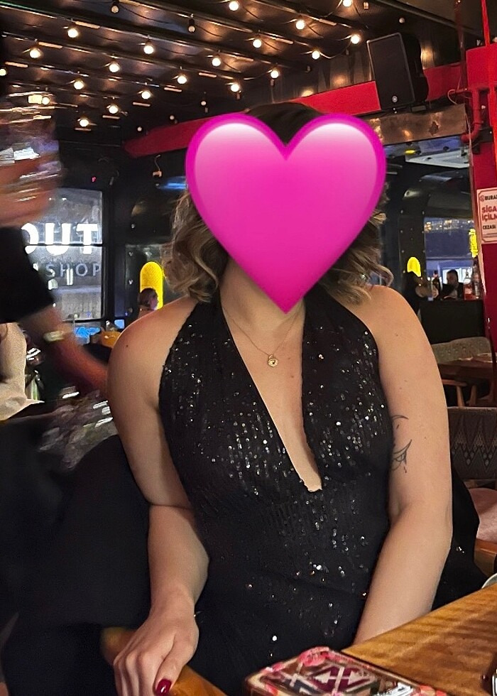 pul payet mini elbise - Görsel 3