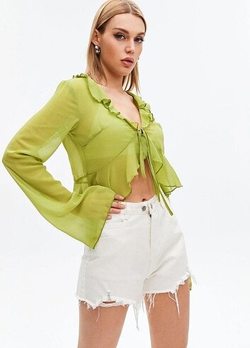 firfirli sifon bluz