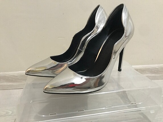 37 Beden Gümüş stiletto