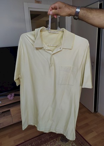 l Beden sarı Renk Erkek Sarı Polo Yaka Tişört