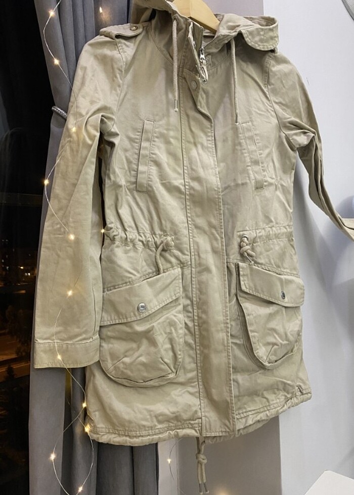 CLOCHOUSE PARKA TRENCKOT MONT - Görsel 2