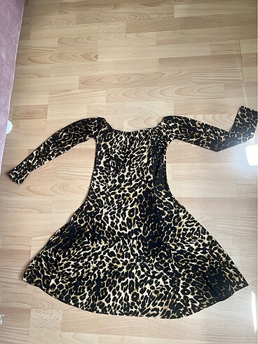 universal Beden Zara leopar elbise
